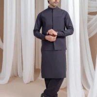 Luxury Kameez Shalwar with Waistcoat - 3PC
