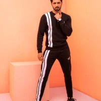 Black Jersey Tracksuit